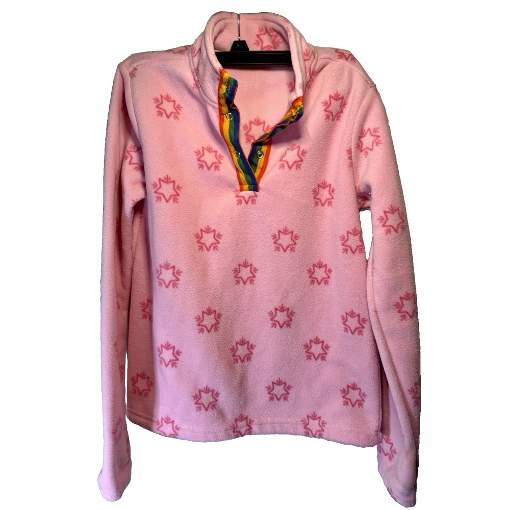United colors of beneton fleece pullover Pink Stars Extra Large